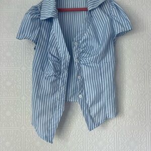 Blue Striped French Shirt